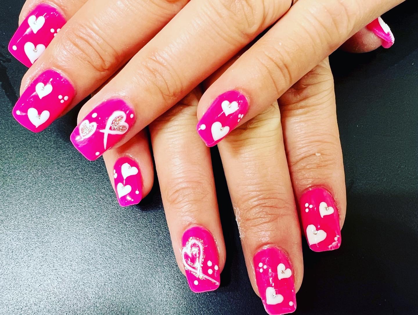 Hot Pink Hearts