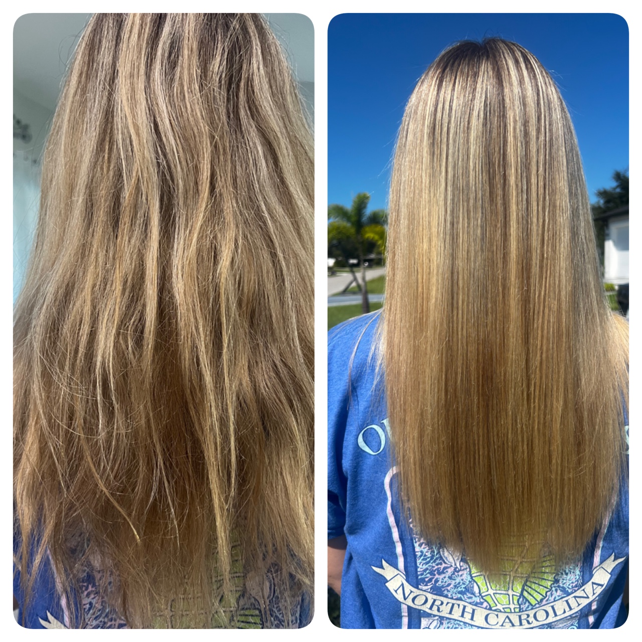 Keratin smoothing treatment 